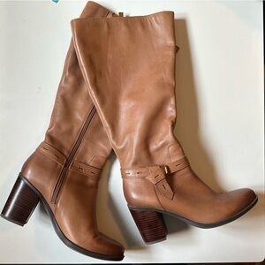 Wide calf tall boot